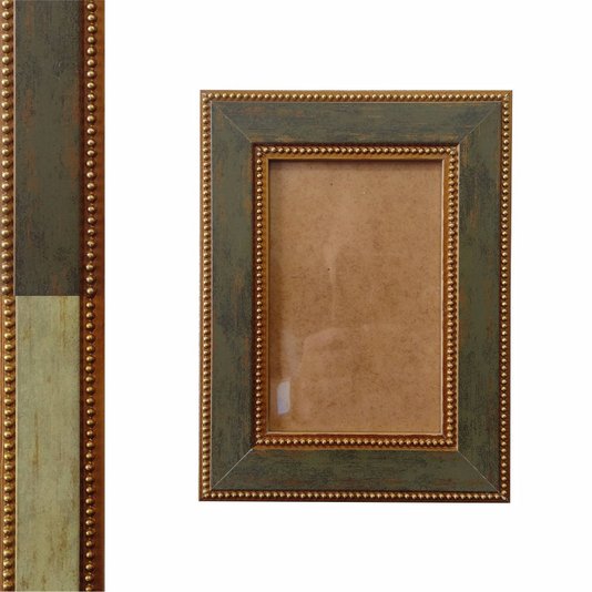 Moldura Provençal Personalizada com Gravação de Bolinhas para Quadros e Fotos e Fundo MDF e Vidro - 3,4x1,2