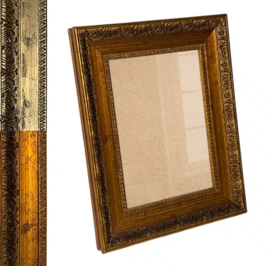 Moldura Provençal Personalizada com Gravação para Quadros e Fotos com Fundo MDF e Vidro - 4,3x2,5