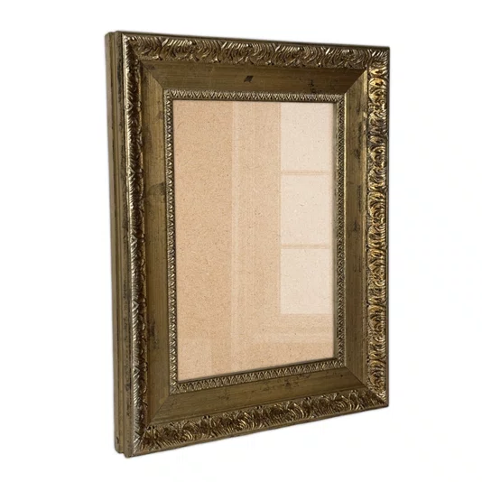Moldura Provençal Personalizada com Gravação para Quadros e Fotos com Fundo MDF e Vidro - 4,3x2,5
