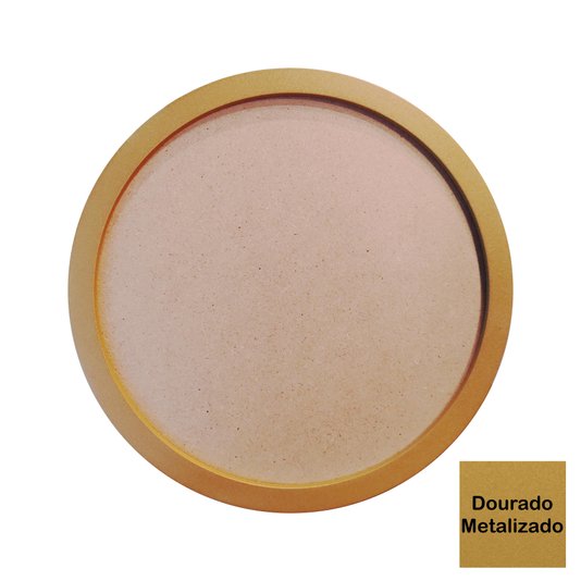 Moldura Redonda Colorida em MDF Laqueado para Quadros Decorativos com Fundo MDF
