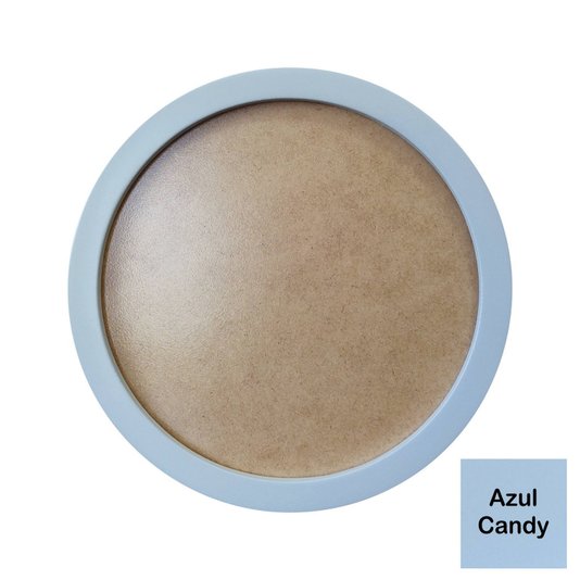 Moldura Redonda Colorida em MDF Laqueado para Quadros Decorativos com Fundo MDF e PVC Antirreflexo