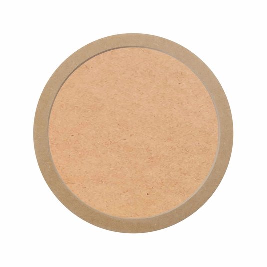 Moldura Redonda em MDF Cru 15mm para Quadros Decorativos com Fundo MDF
