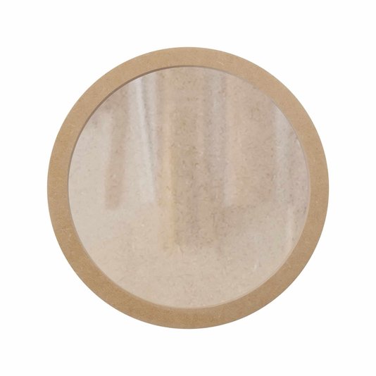 Moldura Redonda em MDF Cru 15mm para Quadros Decorativos com Fundo MDF e Vidro