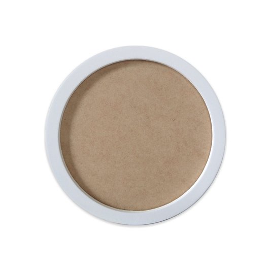 Moldura Redonda Colorida em MDF Laqueado para Quadros Decorativos com Fundo MDF