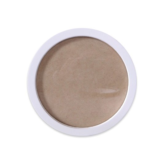 Moldura Redonda Colorida em MDF Laqueado para Quadros Decorativos com Fundo MDF e Vidro