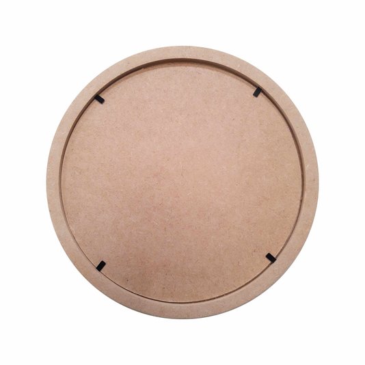 Moldura Redonda Colorida em MDF Laqueado para Quadros Decorativos com Fundo MDF e Vidro