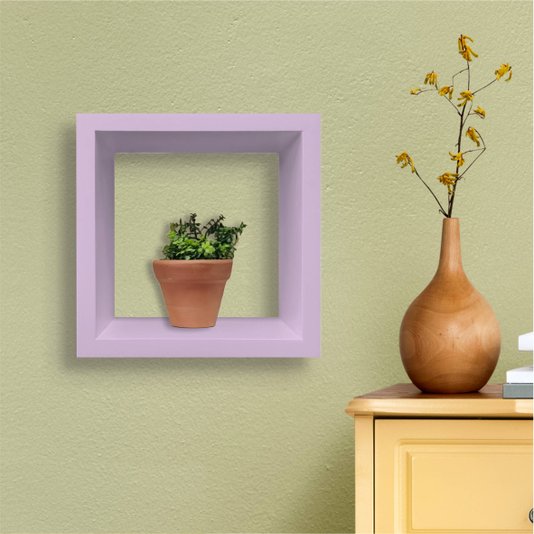 Nicho Decorativo Colorido em Mdf Laqueado para Parede - 20x20x12cm