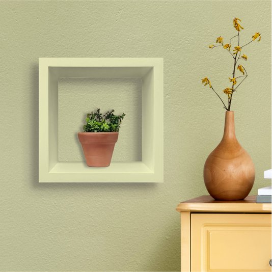 Nicho Decorativo Colorido em Mdf Laqueado para Parede - 20x20x12cm