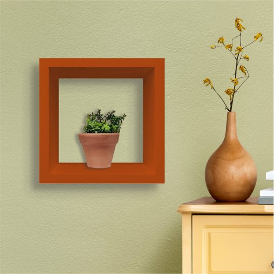 Nicho Decorativo Colorido em Mdf Laqueado para Parede - 20x20x12cm
