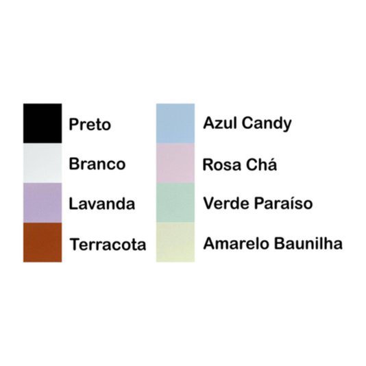 Nicho Decorativo Colorido em Mdf Laqueado para Parede - 20x60x12cm
