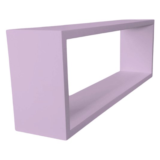 Nicho Decorativo Colorido em Mdf Laqueado para Parede - 25x60x12cm