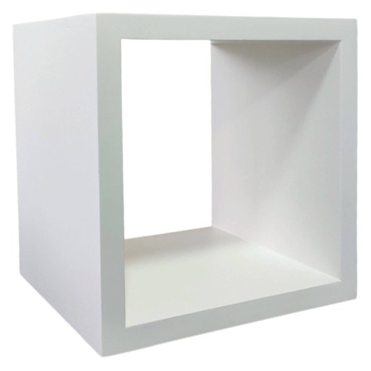 Nicho Decorativo Colorido em Mdf Laqueado para Parede - 30x30x12cm