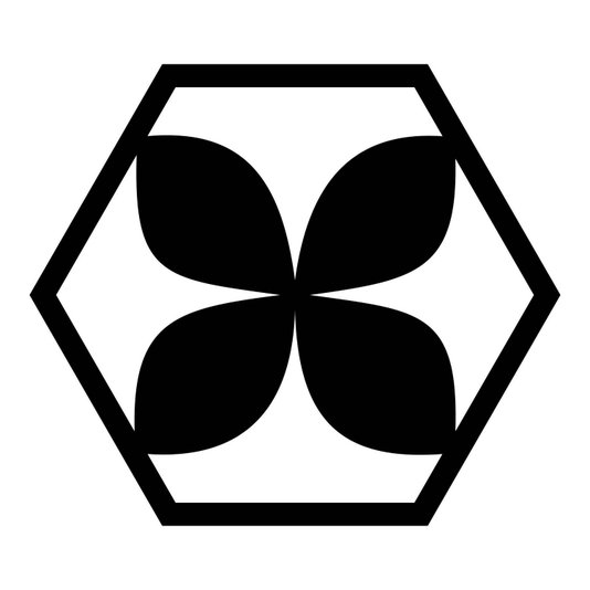 Painel Cobogó Hexagonal Vazado em Mdf 3mm Laminado - Floral