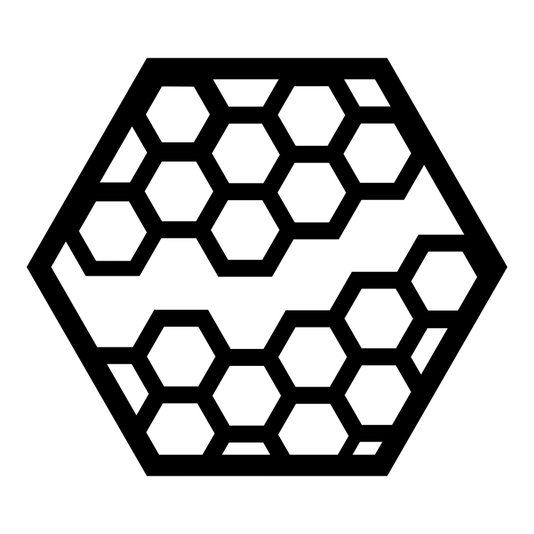 Painel Cobogó Hexagonal Vazado em Mdf 3mm Laminado - Hexagonais