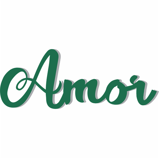 Palavra Decorativa Amor Lettering Para Parede - 6mm