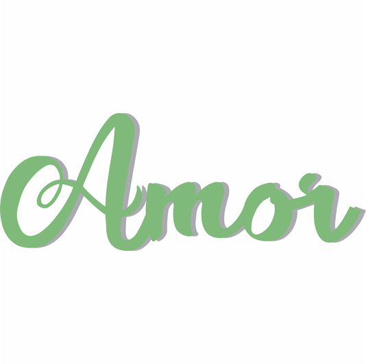 Palavra Decorativa Amor Lettering Para Parede - 6mm