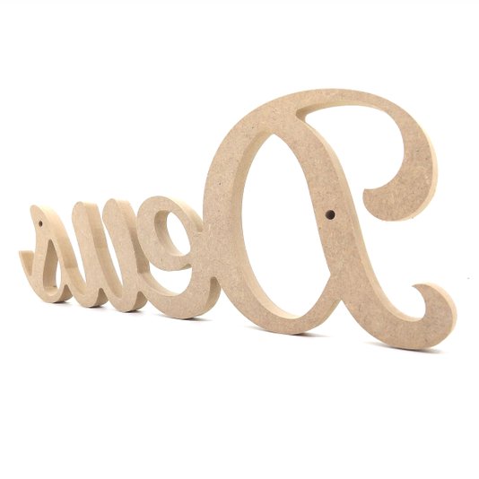 Palavra Decorativa Deus 38cm em Mdf Cru 15mm - cnc25