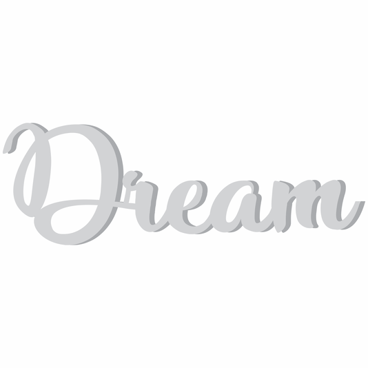 Palavra Decorativa Dream Lettering Para Parede - 6mm