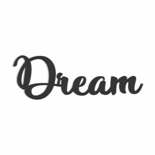Palavra Decorativa Dream Lettering Para Parede - 6mm