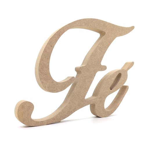 Palavra Decorativa Fé 20cm em Mdf Cru 15mm - cnc21