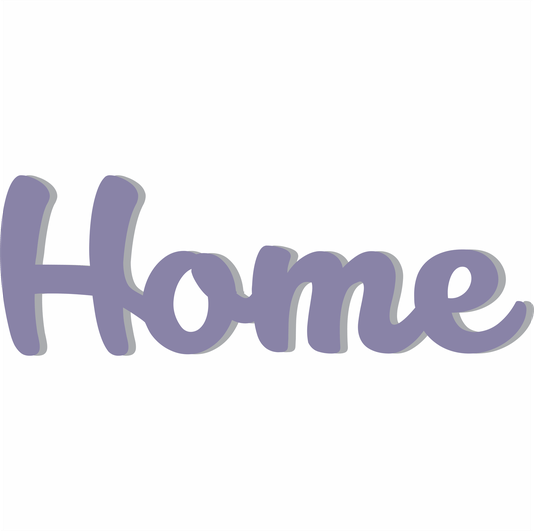 Palavra Decorativa Home Lettering Para Parede - 6mm