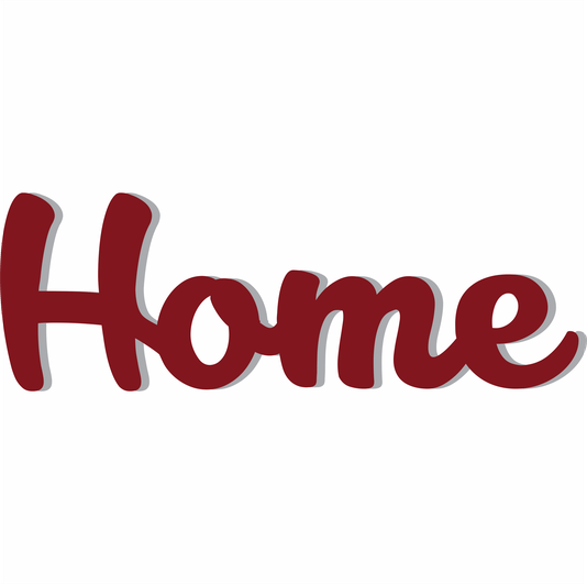 Palavra Decorativa Home Lettering Para Parede - 6mm