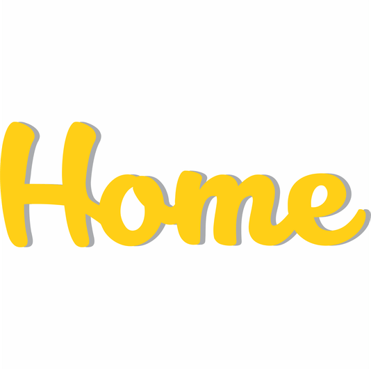 Palavra Decorativa Home Lettering Para Parede - 6mm