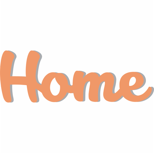 Palavra Decorativa Home Lettering Para Parede - 6mm