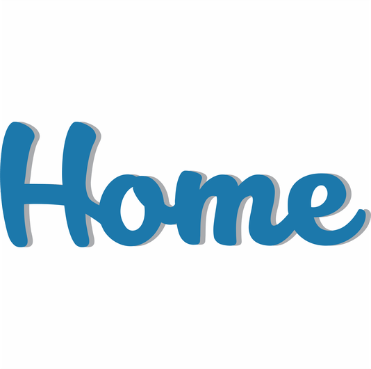 Palavra Decorativa Home Lettering Para Parede - 6mm