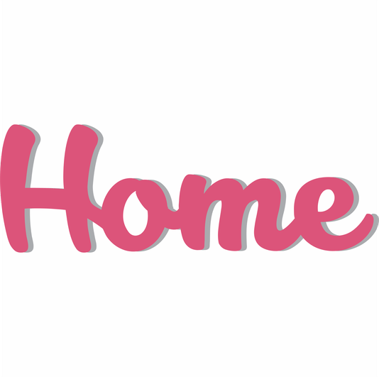 Palavra Decorativa Home Lettering Para Parede - 6mm
