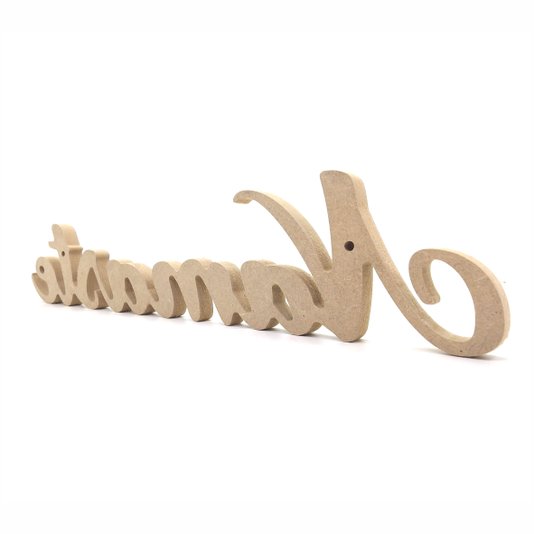 Palavra Decorativa Namaste 45cm em Mdf Cru 15mm- cnc29