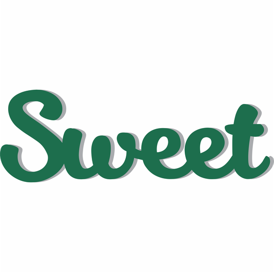 Palavra Decorativa Sweet Lettering Para Parede - 6mm