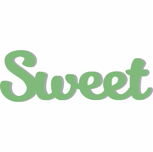 Palavra Decorativa Sweet Lettering Para Parede - 6mm
