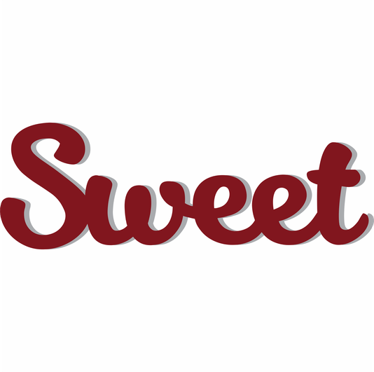 Palavra Decorativa Sweet Lettering Para Parede - 6mm