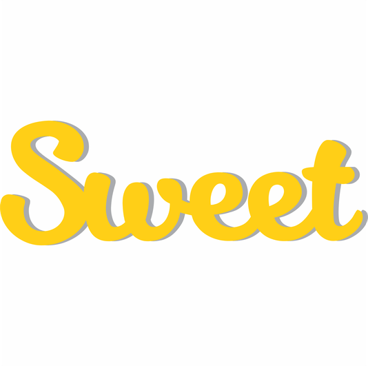 Palavra Decorativa Sweet Lettering Para Parede - 6mm