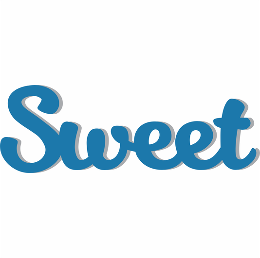 Palavra Decorativa Sweet Lettering Para Parede - 6mm