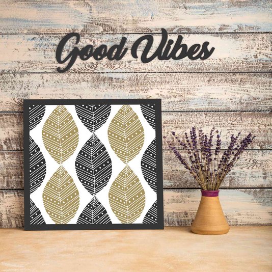 Palavras Decorativas Good Vibes Lettering Para Parede - 6mm