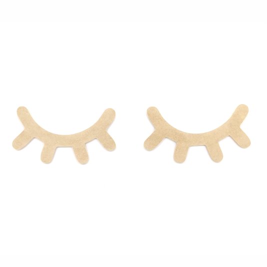 Par de Cílios de Unicórnio Olhos Sonolentos em MDF 3mm 20cm o par