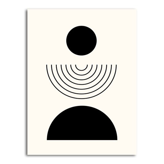 Placa Decorativa Bauhaus Formas Geométricas