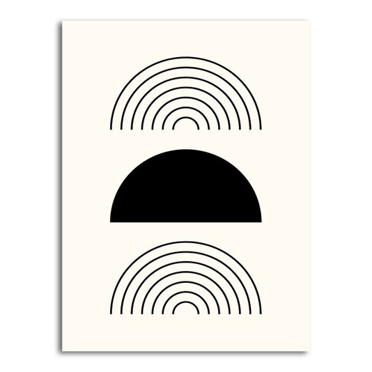 Placa Decorativa Bauhaus Formas Geométricas