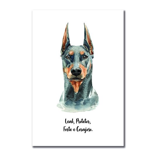 Placa Decorativa Cachorro Doberman Características da Raça