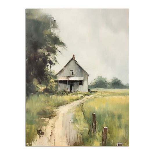 Placa Decorativa Casa no Campo Vintage