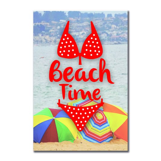Placa Decorativa Coleção Mar Beach Time