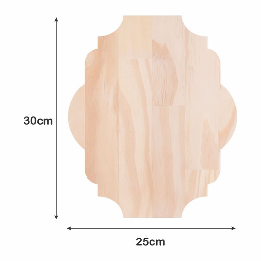 Placa Decorativa de Cozinha Personalizada em Madeira de Pinus com Gravação a Laser ou Impressão UV