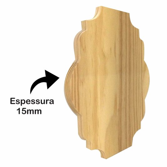 Placa Decorativa de Cozinha Personalizada em Madeira de Pinus com Gravação a Laser ou Impressão UV
