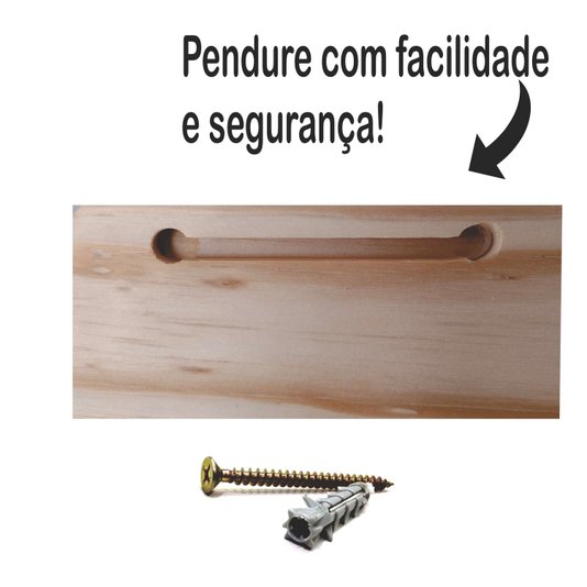 Placa Decorativa em Madeira de Pinus Nuvem Rosa