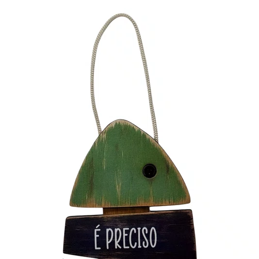Placa Decorativa Estilo Náutico Frase É Preciso Salgar os Pés Para Adoçar a Alma Em MDF 3mm Para Pendurar