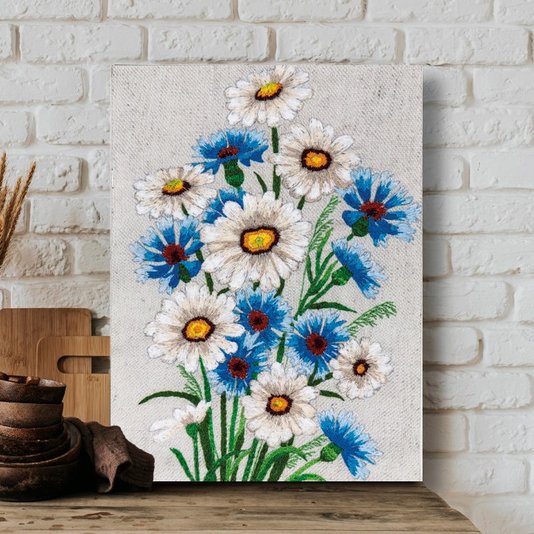 Placa Decorativa Flores Margaridas Vintage Farmhouse