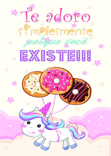 Placa Decorativa Frase: "Te Adoro Simplesmente Porque Você Existe"