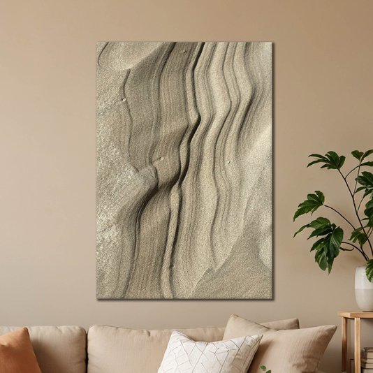 Placa Decorativa Natureza Minimalista Areia